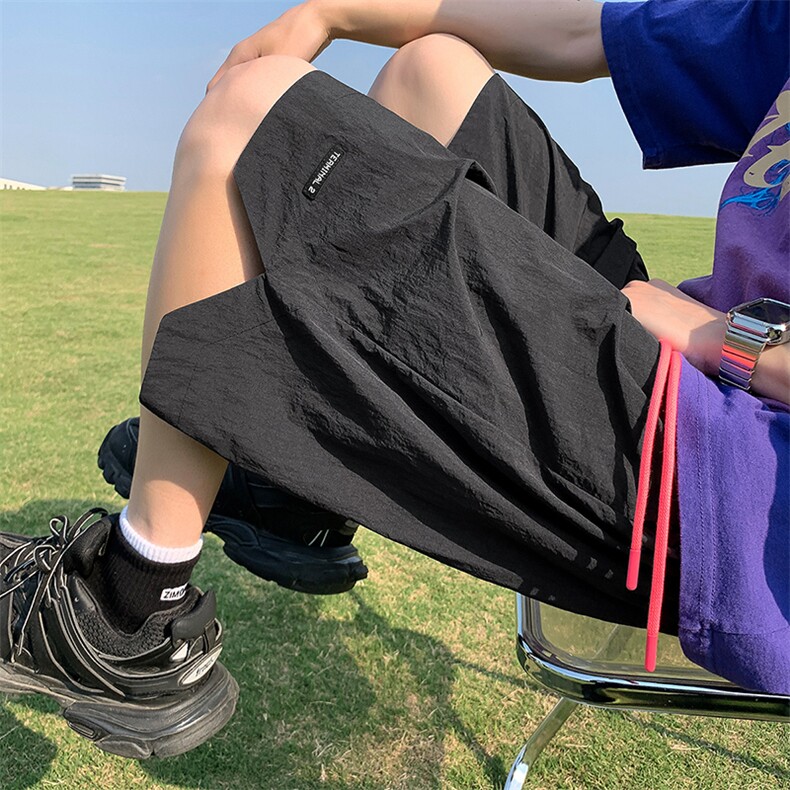 2024夏季新款外景大码多巴胺开叉速干短裤M-5XHK23441-特P20,男装牛仔裤,电商A022
