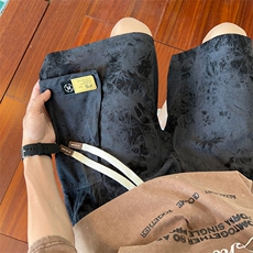 工装短裤男款夏季美式高街潮牌扎染大口袋宽松五分裤D013-P50，男装牛仔裤，星座308B-2