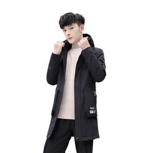 2020秋冬 青年中长款棉衣男 加绒加厚工装夹克男 外套MY1901图片