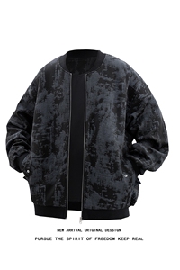 JK5063/P65春装新款不起球不掉色卫衣男夹克棒球服宽松大码外套图片