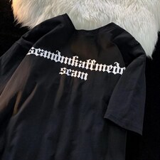 欧美潮小众半袖短袖t恤男女ins潮宽松纯棉发泡印花上衣ZT72P28,男装T恤,星座1116-2