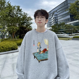 ！圆领卫衣男装港风长袖t恤男外套男 WY522-特P23图片