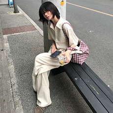 宽松亚麻长裤韩版阔腿裤D328-AK7712-P45特，男装休闲裤，电商D328
