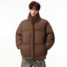 新款冬季羽绒立领PU皮棉服棉袄韩版宽松外套A436-2522-P80，男装棉衣，电商A436