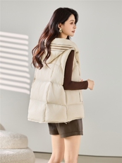 2025冬装新款连帽羽绒马甲，女装羽绒服，梦芯尔