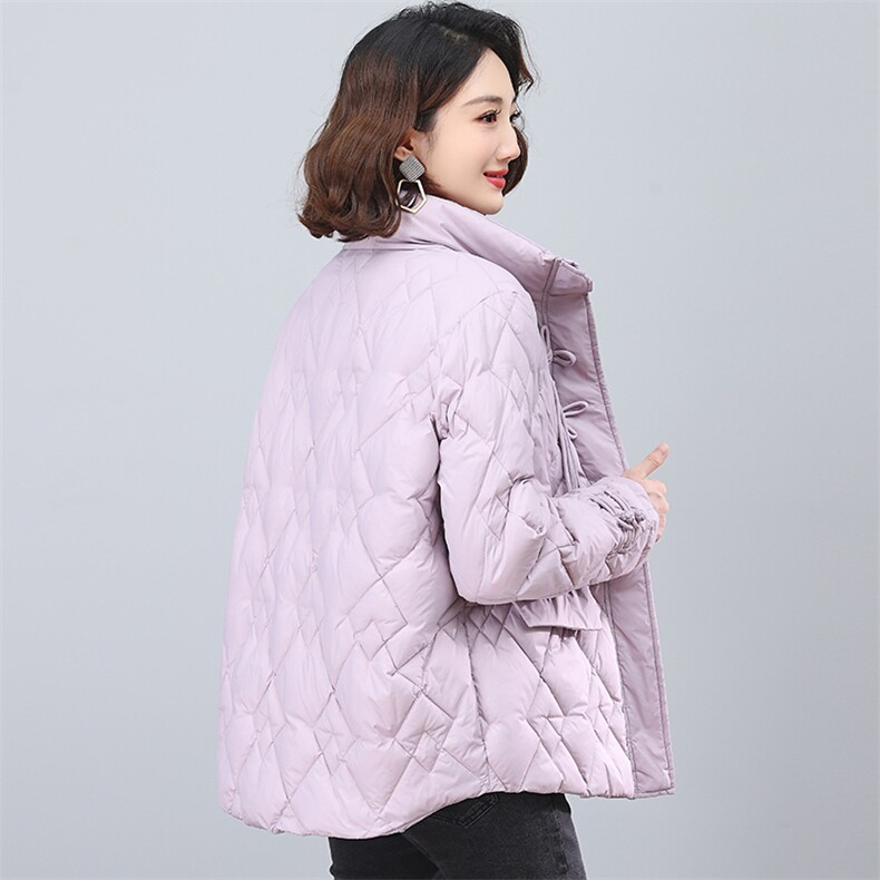 2023冬季时尚简约优雅休闲潮流保暖复古羽绒服,女装羽绒服,独衣靓