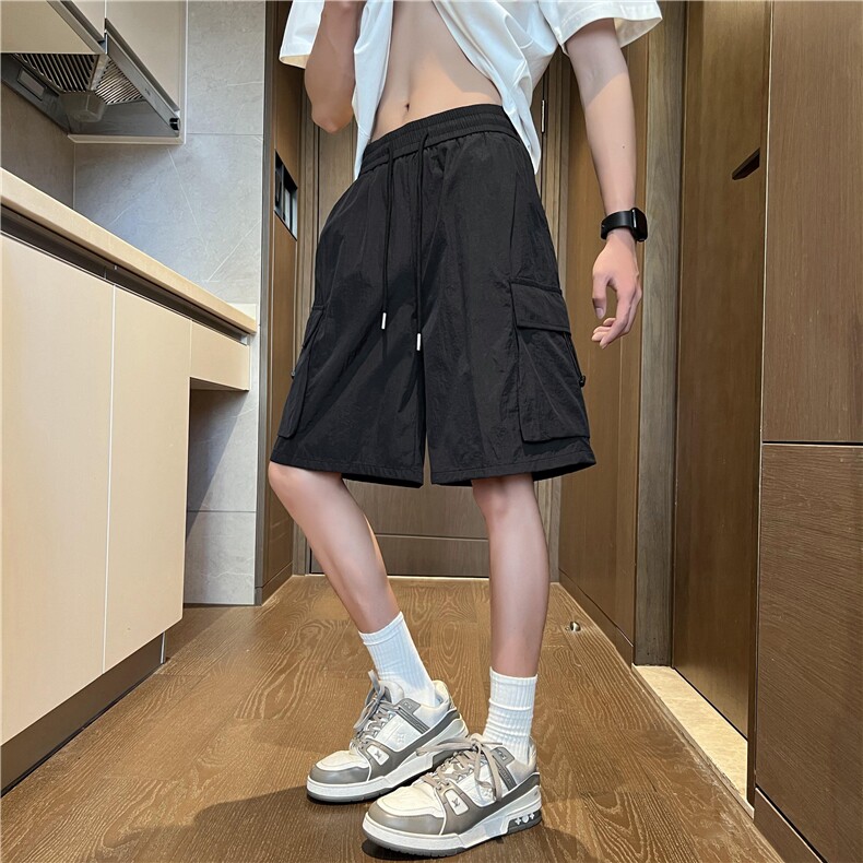 夏季新款美式工装口袋设计宽松短裤B315-K25503-特p30控58,男装休闲裤,电商B315