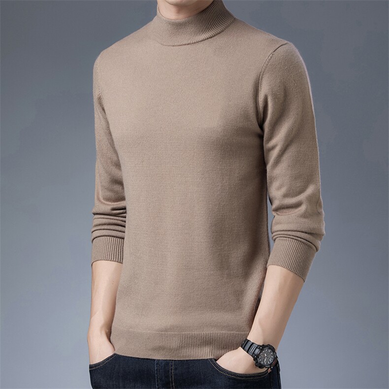 BSS6665男士2023年秋新款长袖圆领针织衫休闲青年打底衫P66，男装针织衫/毛衣，电商B360