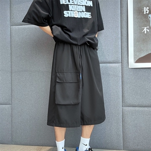 夏季多口袋工装七分裤男潮牌ins宽松休闲运动裤衩 K3527-P30图片
