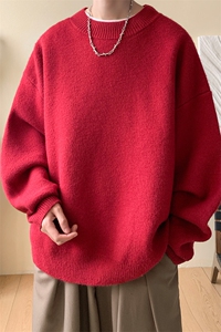 高质量！秋冬季半高领毛衣男士加绒加厚线衣男针织衫男DMY200-P45图片