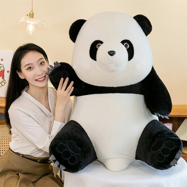熊猫公仔，美鑫毛绒玩具网供