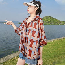 绿色大码防晒衣2025年夏季RF2C290-2801#-P85-K138，女装短外套，蝶眷