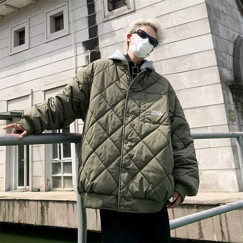 日系流行ins原宿文艺简约气质时尚百搭慵懒新款潮流,男装棉衣,星座506