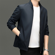 2025年大货主推男士中老年棒球领休闲夹克外套中年宽松休闲茄克衫，男装夹克，钱塘723