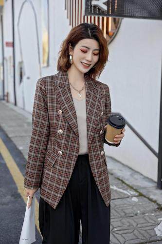 现货春装新款风衣外套韩版连衣裙韩版西装外套，女装风衣，友一有二