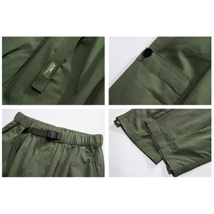 秋季新款搭扣飘带工装裤M~5XL XZ604-KG59-P60控78图片