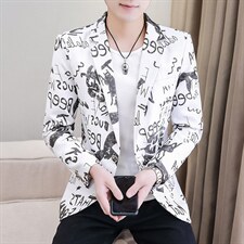 2023春季新款西装中年男士外套宽松潮流商务休闲简约印花男装西服，男装西服，电商B212（原钱塘6029）