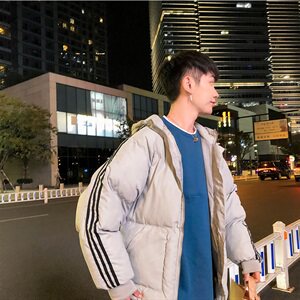 2021连帽运动休闲短款大码棉衣棉服MY21-P60港风图片