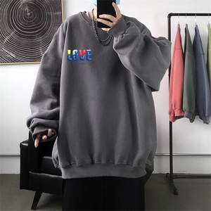 998 情侣印花圆领秋冬卫衣 常规P28 加绒P38 S-5XL 支持定制图片