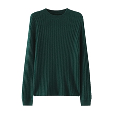 中长款羊毛连衣裙女纯色长袖修身抽条内搭毛衣裙纯色圆领套头上衣，女装羊绒衫，巾兮羊绒