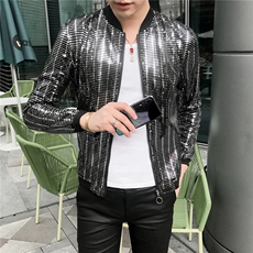 2021夏季新款男士个性时尚防晒衣夜店发型师夹克社会外套A95-P60，男装夹克，星座419（原A233）
