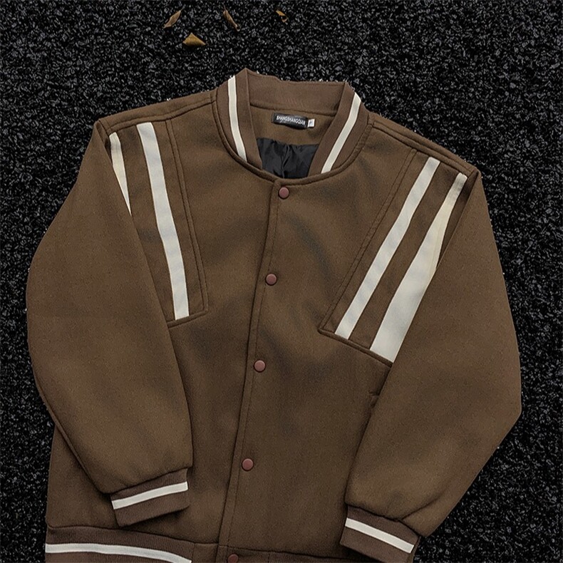 美式拼接撞色棒球服外套男潮牌603-P63，女装职业装，星座1109-3