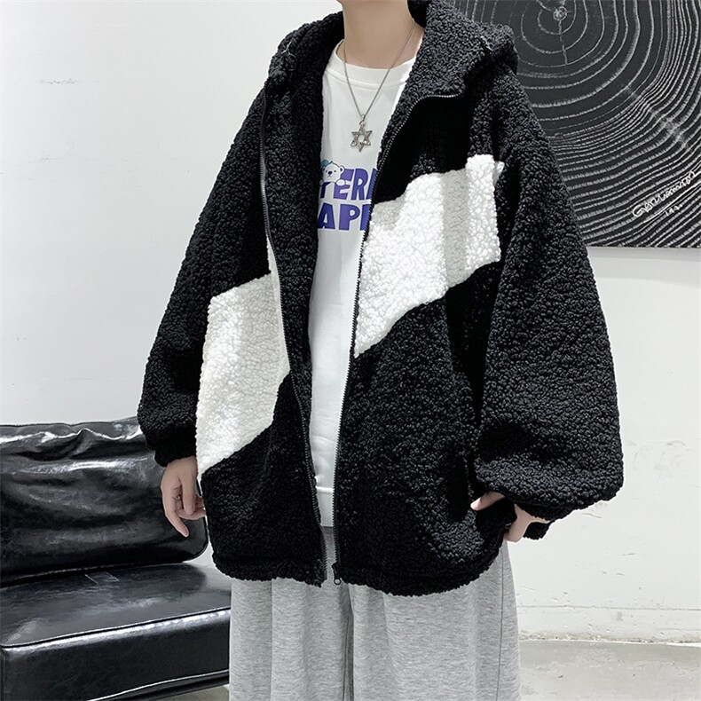 冬装羊羔毛宽松休闲中性情侣棉衣外套上衣男装女装棉袄DM71-P95,男装棉衣,电商D321-1