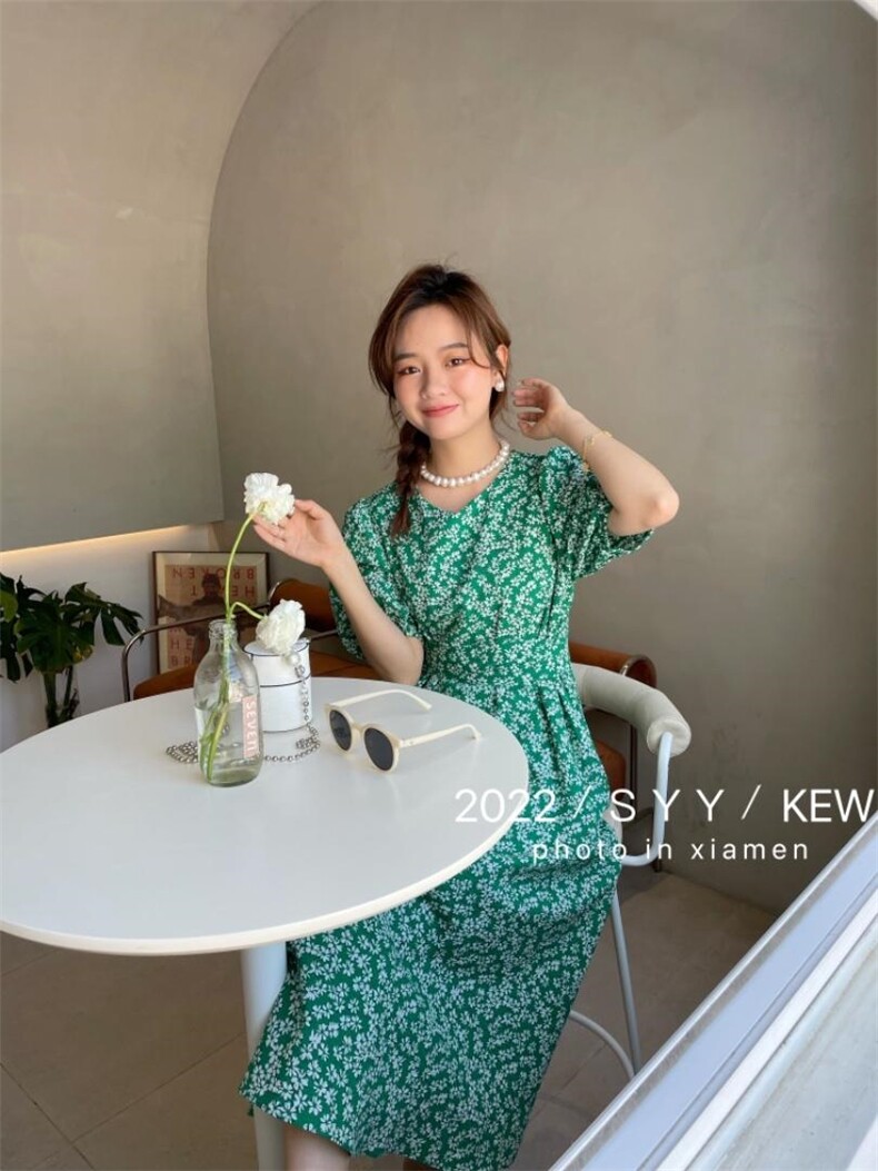 夏季流行色连衣裙，女装连衣裙，6·9衣社