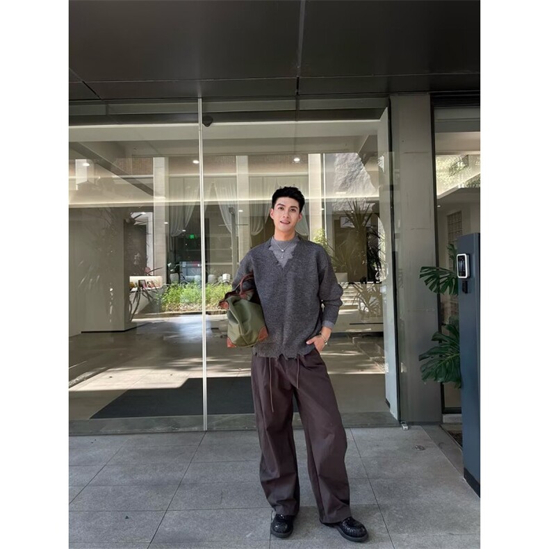 百搭休闲百搭打底衫宽松内搭显瘦毛衣2025新款慵懒薄款针织上衣图片