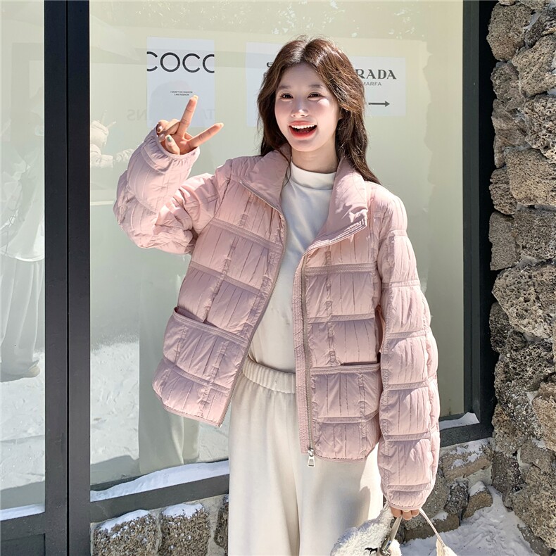 新品新工艺定制面料洋气轻薄羽绒服2C273-1035-P300-K468,女装羽绒服,2C273