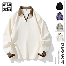 大码春季潮流印花卫衣男宽松休闲W9913，男装卫衣，星座1107-1