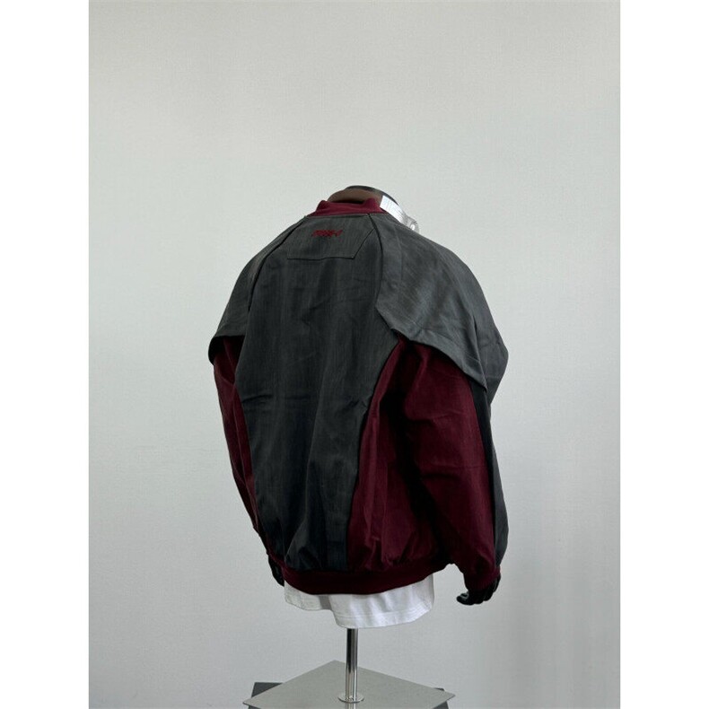 【有货】8164CC-P78解构拼接皮衣外套男潮牌飞行夹克棒球服,男装夹克,星座1007（原301D）