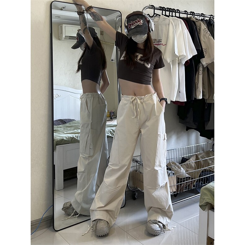 B221美式ins街头hiphop宽松工装休闲裤子LK23122-P65控88，男装休闲裤，电商B221