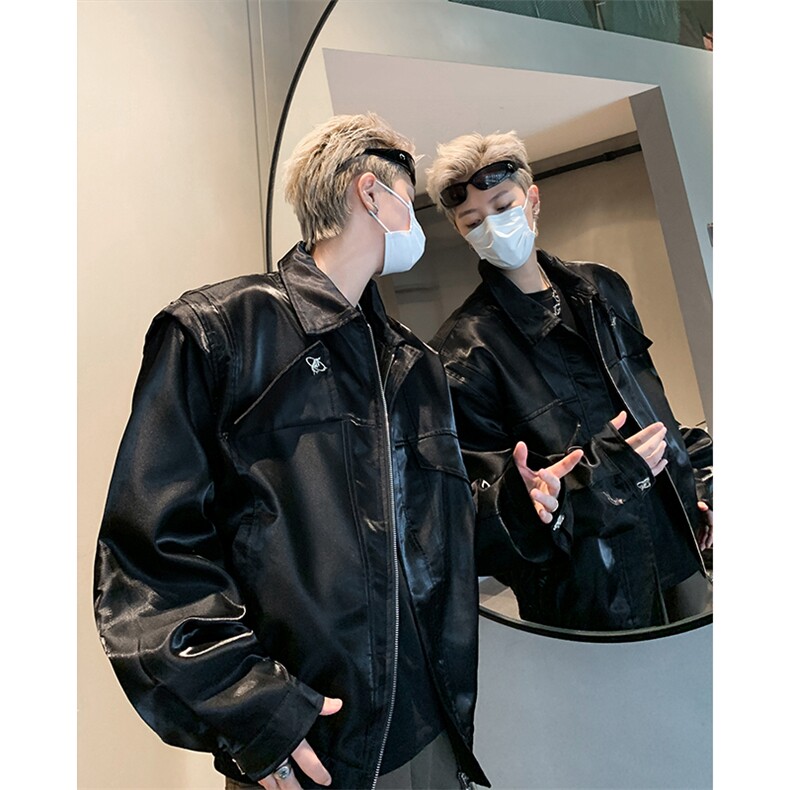 秋季小众解构垫肩夹克金属分割设计感外套男XZ514-2-24236-P128,男装夹克,星座514-2(原B239)