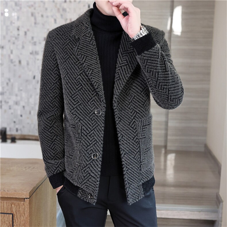 秋冬新款男士西装领毛呢大衣短款夹克外套上衣男A05P150控228，男装毛呢大衣，电商B226