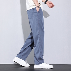 2024夏季牛仔裤男宽松薄款潮牌莱赛尔休闲裤1036-P45支持活动图片