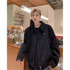 【有货】DY6618-P75飞行员夹克男春秋季美式复古垫肩棒球服外套，男装夹克，星座603-2