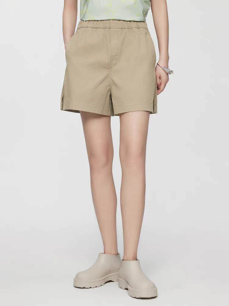 2025年夏季女装短裤棉质简约通勤宽松阔腿裤，女装短裤/热裤，泰合衣坊