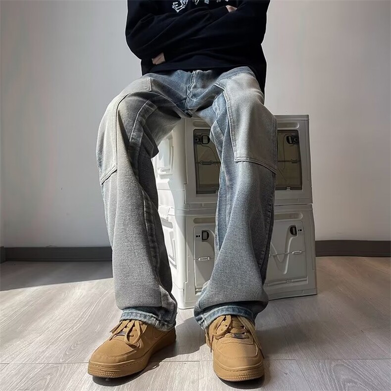 美式牛仔裤男款秋季长裤潮N2236P48,男装牛仔裤,星座1116-2
