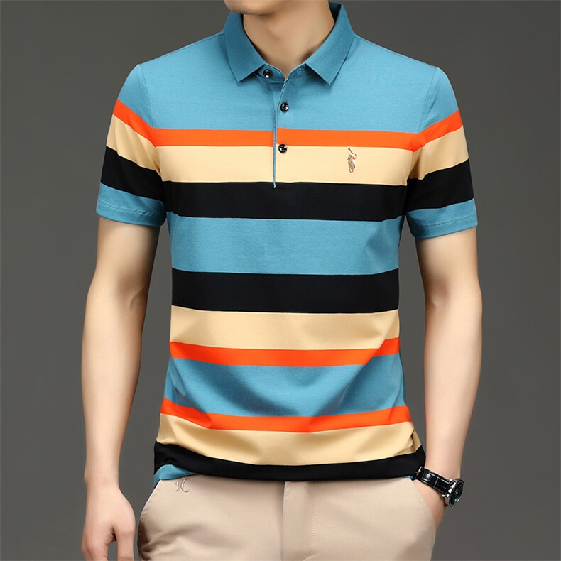 短袖polo衫男士时尚上衣翻领百搭夏季商务宽松潮流T恤SQ8809-P53,男装Polo衫,星座1105-3