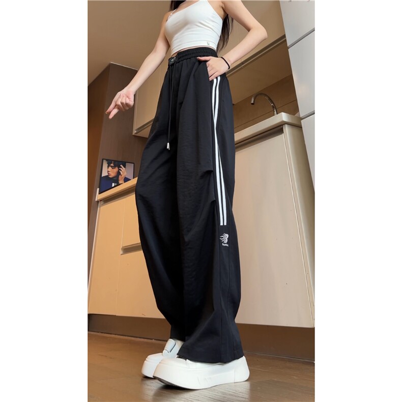 秋季新款潮流褶皱条纹设计美式宽松休闲裤B315-K24261-特p35控68,男装休闲裤,电商B315