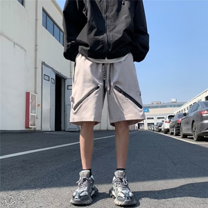 直筒男休闲裤工装裤宽松型青春流行潮五分裤DH930P35图片