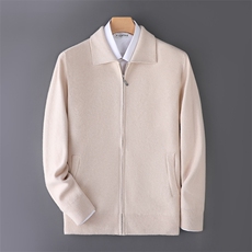 2025百搭时尚简约四平加厚开衫针织衫，男装羊毛衫，牧圣羊绒