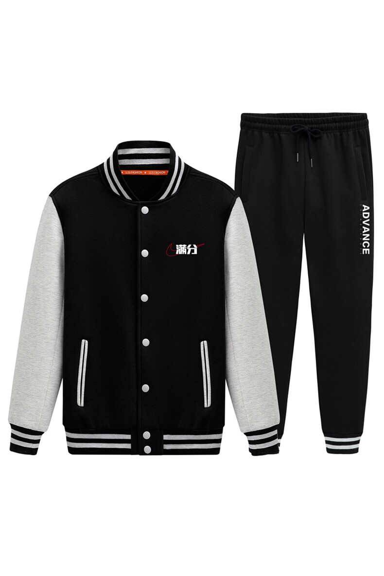 秋季新款棒球服运动两件套情侣学生班服运动装XZ102A-4-Q8618-P95,女装职业装,星座211-2