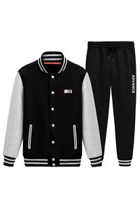 秋季新款棒球服运动两件套情侣学生班服运动装XZ102A-4-Q8618-P95图片