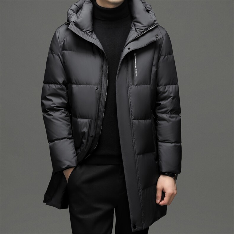 CSYR97768钱塘2020-2冬季厚款商务休闲中长款中年男士羽绒服P365,男装羽绒服,钱塘207-2