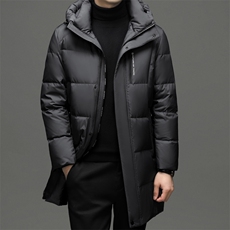 CSYR97768钱塘2020-2冬季厚款商务休闲中长款中年男士羽绒服P365，男装羽绒服，钱塘207-2