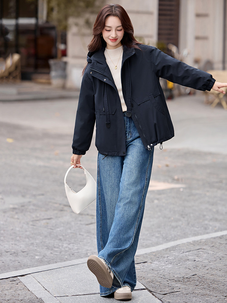 夹棉加厚短外套女2025冬季新款小个子棉衣棉服休闲加绒派克服,女装棉衣/棉服,香水丽阁