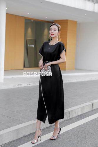 时尚醋酸连衣裙????，女装连衣裙，珀莎