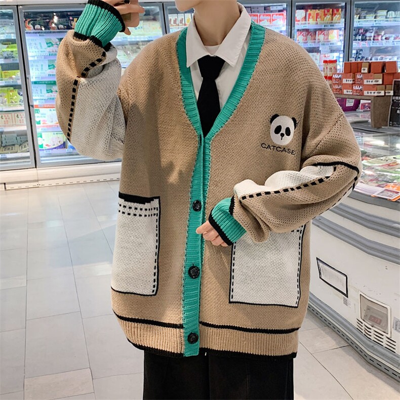 ！2023秋冬新款男士针织开衫毛衣潮牌百搭针织外套M327P78,男装针织衫/毛衣,电商B220